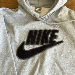 Nike Gray Hoodie with Black Logo